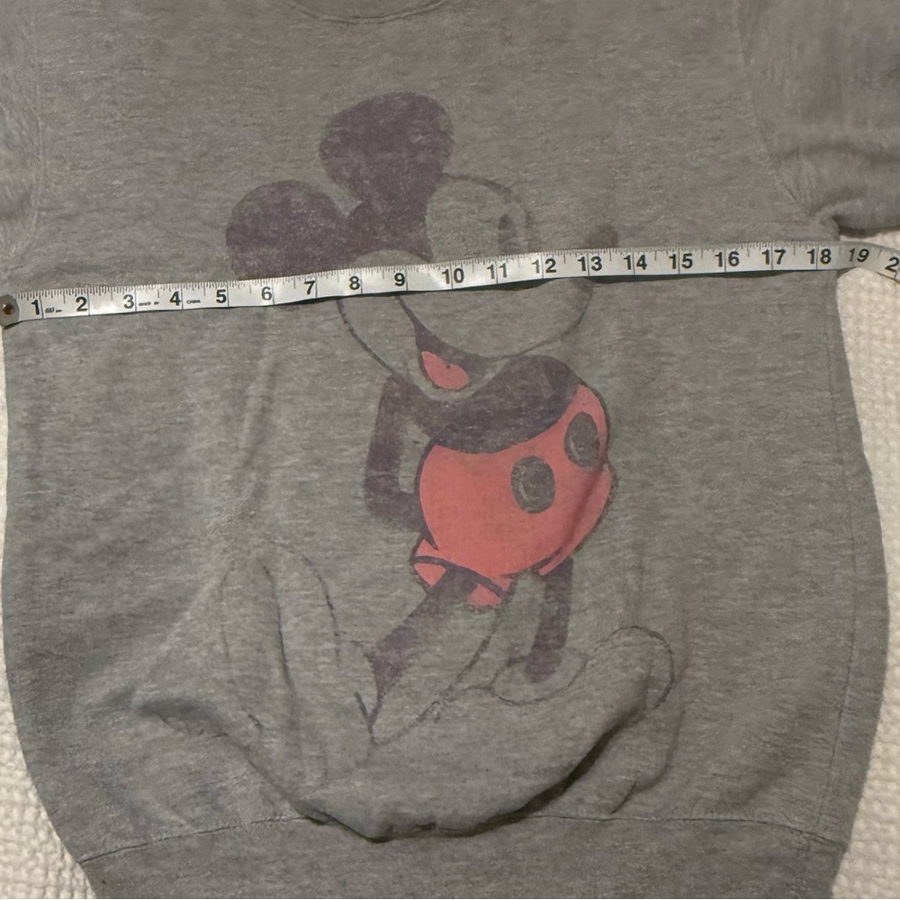 Disney Gray Mickey Mouse Crewneck Sweater - Picture 3 of 4